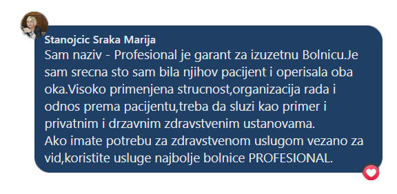 bolnica profesional iskustvo